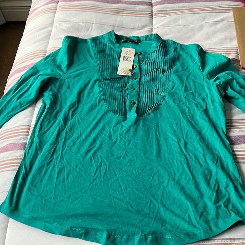 Polo by Ralph Lauren Teal Top